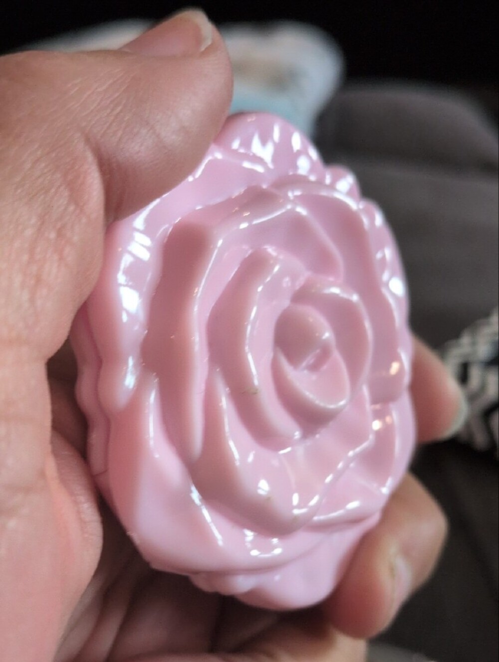 Pink Rose Compact Mirror - Picture 4 of 4